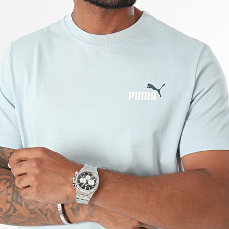 Puma - Essential Klein Logo T-Shirt 674470 Lichtblauw