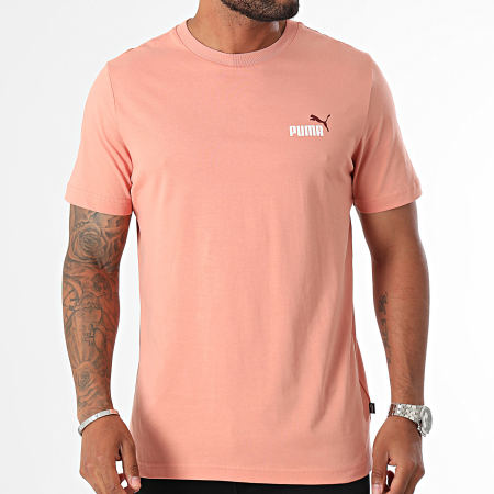 Puma - Essentieel klein logo t-shirt 674470 Koraal