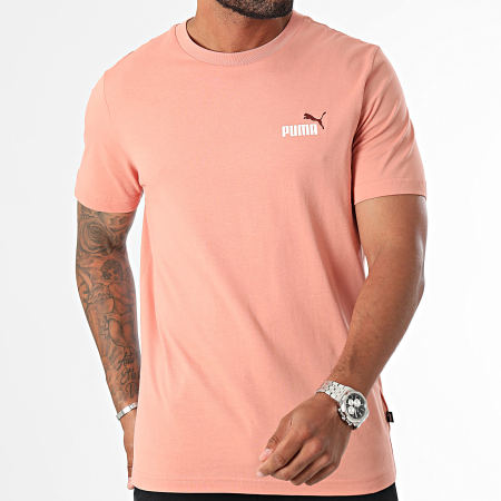 Puma - Essentieel klein logo t-shirt 674470 Koraal