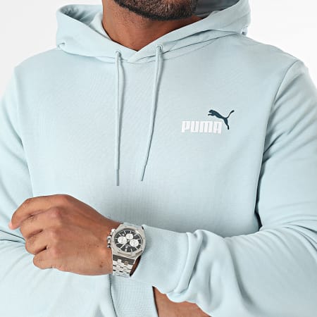 Puma - Essentials Sudadera con capucha 680990 Azul claro