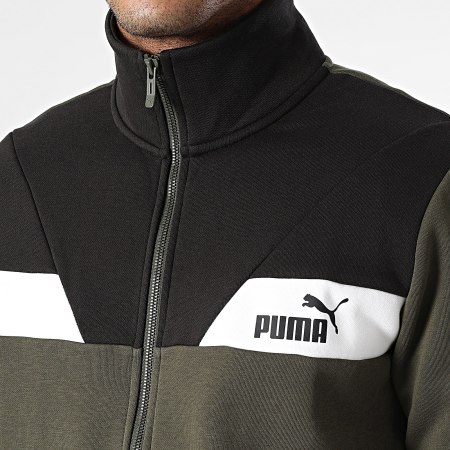 Puma - Power Track Suit 681900 Negro Verde Caqui