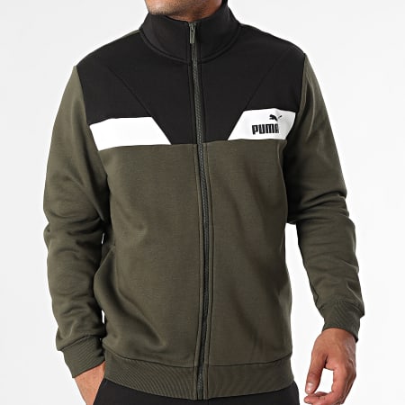 Puma - Power Track Suit 681900 Negro Verde Caqui