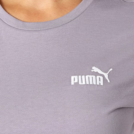 Puma - Maglietta con ricamo Essential da donna 848331 Lilla