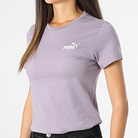 Puma - Dames Essentieel geborduurd T-shirt 848331 Lila