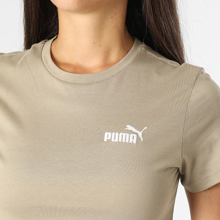 Puma - Camiseta Essential Embroidery para mujer 848331 Beige