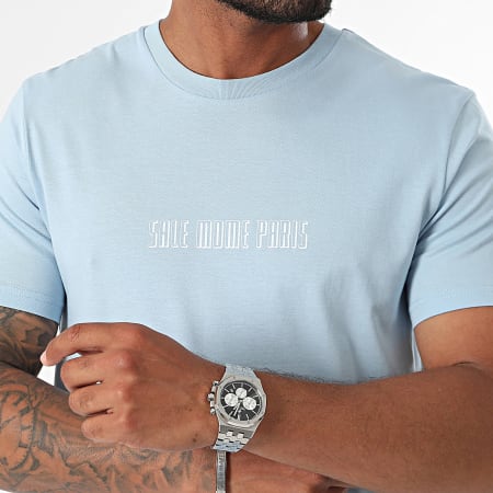 Sale Môme Paris - Tee Shirt Groot Wiel Editie Hemelsblauw