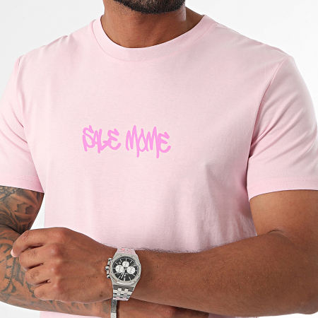 Sale Môme Paris - Tee Shirt Street Art Lapin Rose Rose Fluo