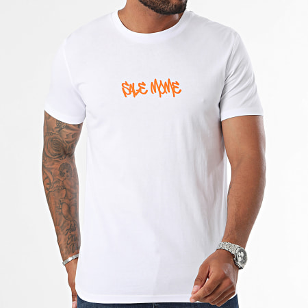 Sale Môme Paris - Camiseta Street Art Teddy Blanco Naranja