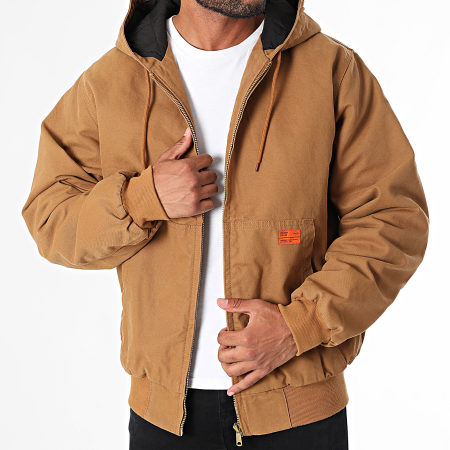 Superdry - Surplus M5011881A Chaqueta con cremallera y capucha camel