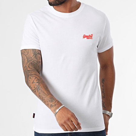 Superdry - Essential Logo Embroidery Tee M1011245A Blanco