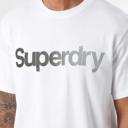 Superdry - Maglietta Core Logo Fade M1012031A Bianco