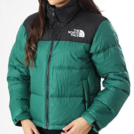 The North Face Abrigo Retro Nuptse Mujer A3XEO Verde Negro Ryses