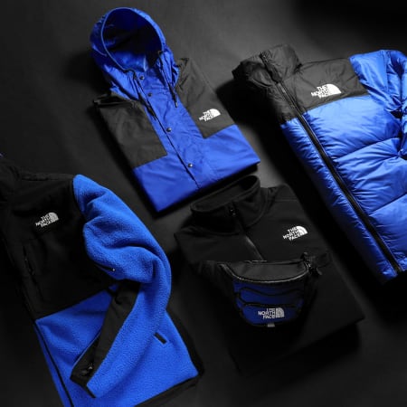 The North Face - Cortaviento Capucha Moutain A5IG3 Azul Real Negro