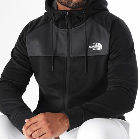 The North Face - Reaxion Sweatshirt met rits A7Z9O Zwart Grijs Houtskool