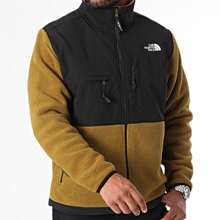 The North Face - Veste Polaire Zippée Retro Denali A88XH Vert Kaki Noir