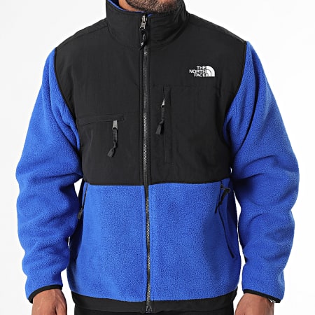 The North Face - Denali Retro Chaqueta polar con cremallera A88XH Azul real Negro