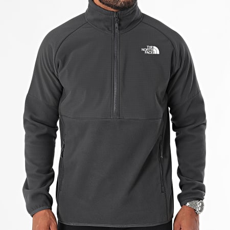 The North Face - Glacier A89JH Chaqueta polar gris antracita con cremallera