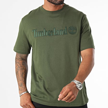 Timberland - A6VPE T-shirts Donkergroen