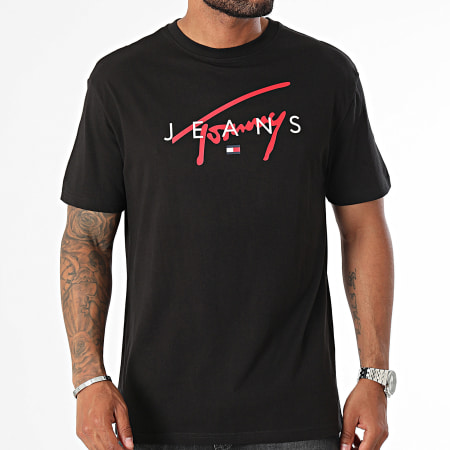 Tommy Jeans - Tee Shirt Regular Fit Twist 9683 Zwart