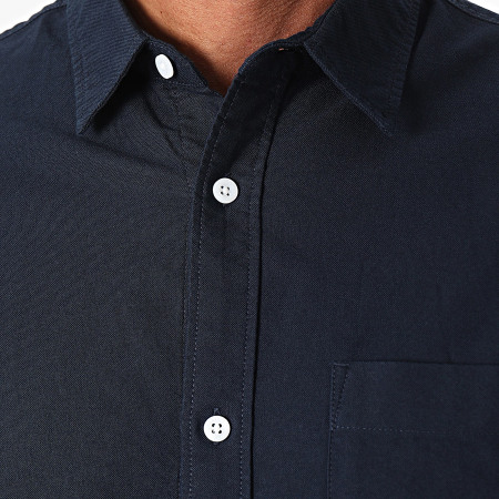 Tommy Jeans - Camicia manica lunga regular fit Black Flag Badge 0684 blu navy