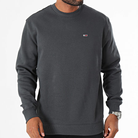 Tommy Jeans - Sweat Crewneck Regular Fit Flag 0741 Gris Anthracite