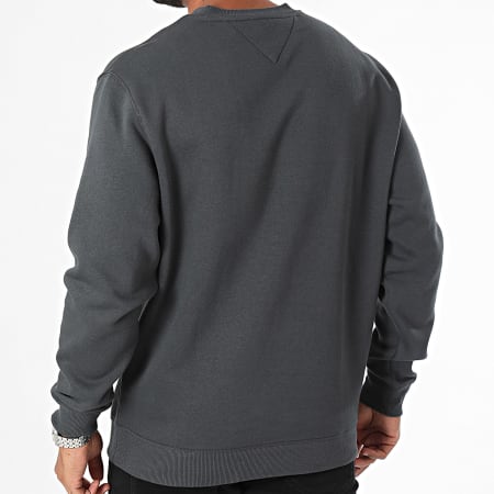 Tommy Jeans - Crewneck Regular Fit Flag 0741 Antraciet Grijs Sweatshirt