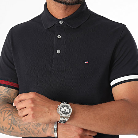 Tommy Hilfiger - Polo Slim Flag Cuff 3156 blu navy