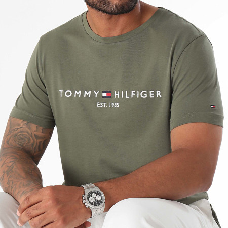 Tommy Hilfiger - 1797 Logo T-shirt Khaki Groen