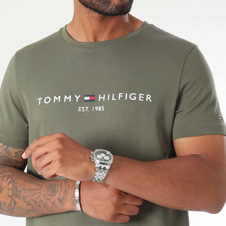 Tommy Hilfiger - 1797 Logo T-shirt Khaki Groen