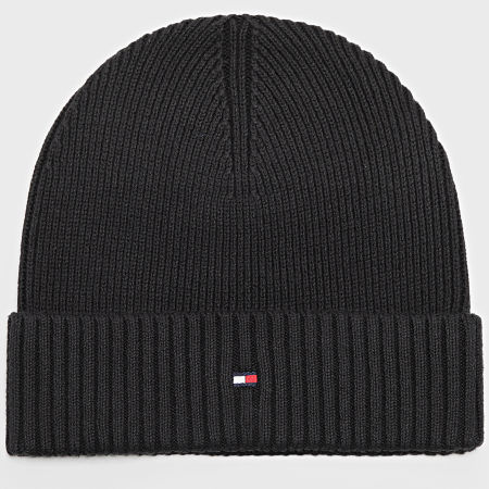 Tommy Hilfiger - Bonnet Flag Pima Cotton Beanie 2796 Noir