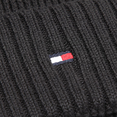 Tommy Hilfiger - Flag Pima Cotton Beanie 2796 Negro