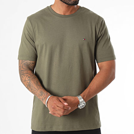 Tommy Hilfiger - Camiseta Regular Fit Essential 7267 Caqui Verde