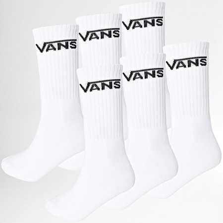 Vans - Lote de 6 pares de calcetines blancos 00KHP