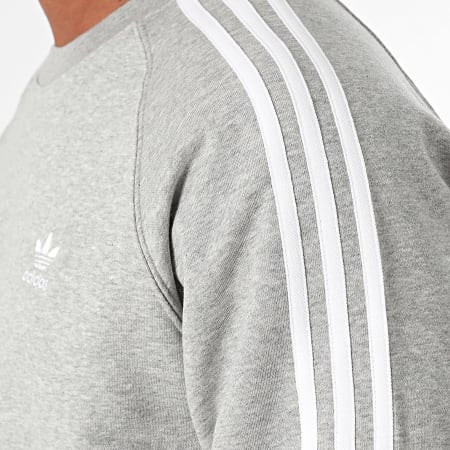 Adidas Originals - Sweat Crewneck A Bandes 3 Stripes IM4514 Gris Chiné