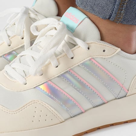 Adidas Sportswear - Donna Run 60s J IE6119 Off White Semi Flash Aqua Sneakers