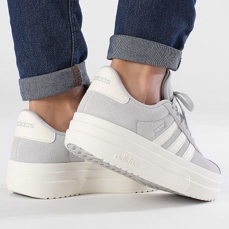 Adidas Sportswear - Women's VL Court Bold IF9784 Grey Two Off White Core White Sneakers