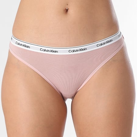 Calvin Klein - Set di 3 mutandine da donna QD5207E Bianco Rosa Verde