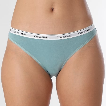 Calvin Klein - Set di 3 mutandine da donna QD5207E Bianco Rosa Verde