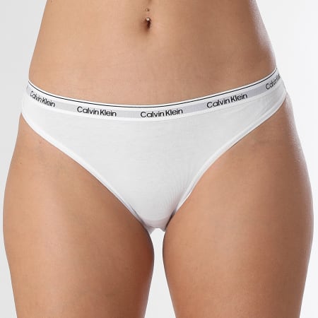 Calvin Klein - Set di 3 mutandine da donna QD5207E Bianco Rosa Verde