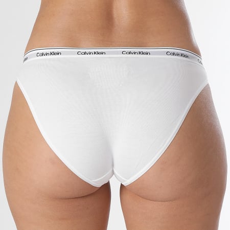 Calvin Klein - Set di 3 mutandine da donna QD5207E Bianco Rosa Verde