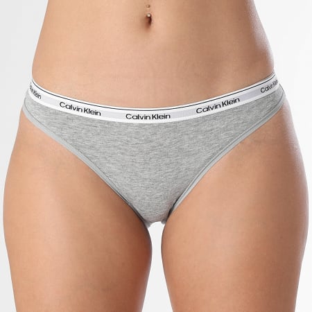 Calvin Klein - Set di 3 slip da donna QD5207E Brown Grey Heather Black