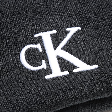 Calvin Klein - Monogram Embro Beanie 2145 Negro