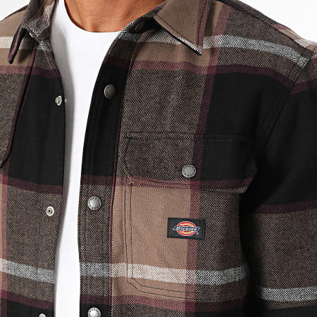 Dickies - Nimmons Negro Beige Sobrecamisa a cuadros