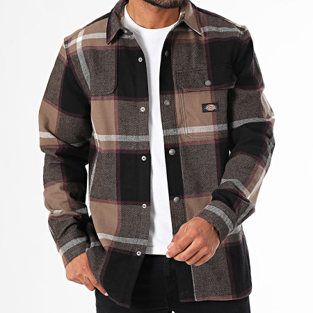 Dickies - Nimmons Negro Beige Sobrecamisa a cuadros