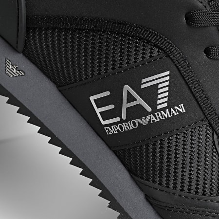 EA7 Emporio Armani - Zapatillas de deporte X8X185-XR175 Negro Irongat Logo plateado