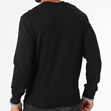 Fred Perry - M7535 Sudadera cuello redondo Negro