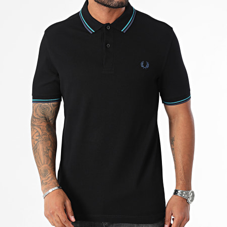 Fred Perry - Polo Manches Courtes Twin Tipped MM3600 Noir
