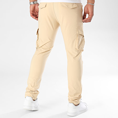 John H - Pantalon Cargo Beige