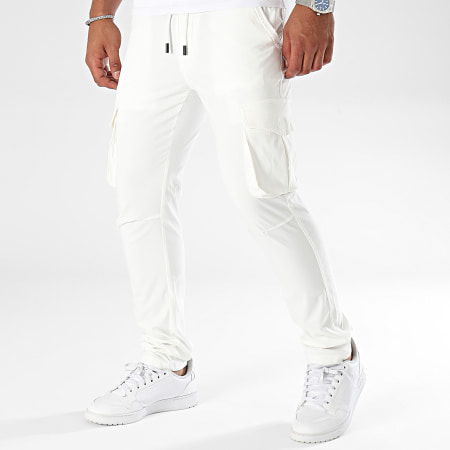 John H - Pantalones cargo blancos