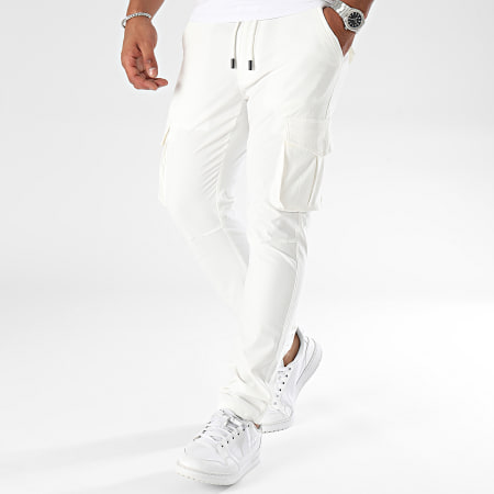 John H - Pantalones cargo blancos